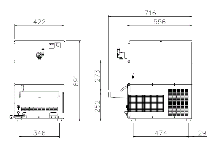 PSDEX-100-1G図面